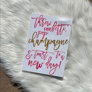 Francesca’s Pop champagne wall sign